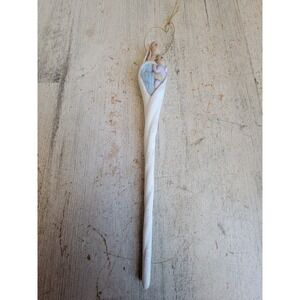 Vintage icicle Jesus angel Mother Mary religious ornament Xmas unique home